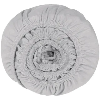 SCHIESSER Spannbettlaken Flexi Jersey-Elasthan 180 x 200 cm Hellgrau