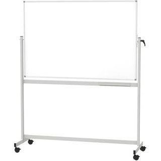 Maul Mobiles Whiteboard MAULstandard, Emaille (B x H) 120 cm x 90 cm Weiß emaillebeschichtet Drehbar, Beide Seiten nutzbar, Inkl. Ablageschale