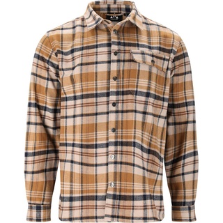 Whistler Wolfhard M Checked Fleece Shirt simply taupe (1136) 3XL
