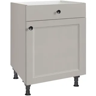 Nobilia Kochfeldumbauschrank Cascada 60 x 58,3 x 87 cm Grau