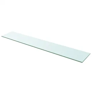 vidaXL Regalböden 2 Stk. Glas 110 x 20 x 0,8 cm Transparent