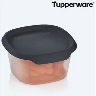 Tupperware One Touch Fresh® Vorratsbehälter eckig 370 ml, 12,5x12,2x6,5 cm, stapelbar, One Touch-Deckel, Klarsichtblende
