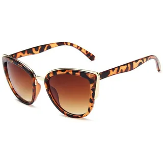 ETETGVG Cateye-Sonnenbrille für Damen, Vintage, Farbverlauf, Katzenaugen-Sonnenbrille, weibliche Luxus-Brille, UV400 - Einheitsgröße