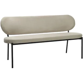 byLIVING Sitzbank Jersey Taupe 160 x 82 x 62 cm