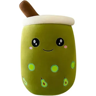 24 Cm Plüschkissen Mit Blasenmotiv, Dekokissen, Kreatives Boba-teetassen-plüschschlitten-kissen, Weiches Spielzeugkissen, Geschenkkissen Zum Ziehen