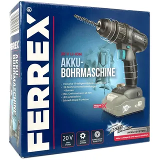 FERREX Akku-Bohrmaschine 20-V-Starter-Pack (ohne AKKU)