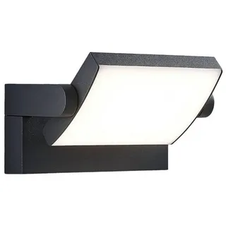 LINDBY Außenleuchte Aluminium 20,5 x 10,5 x 10,5 cm 1-flammig schwarz