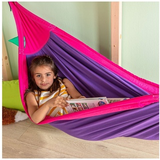 La Siesta Hängematte »Moki Lilly - Kinder-Hängematte aus Bio-Baumwolle La Siesta MOK11-77 lila/pink«, Hochwertige Qualität lila