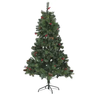 Beliani Weihnachtsbaum Jacinto Dunkelgrün 180 cm