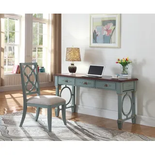 JVmoebel Sekretär Holzregal Set in Grau mit Tisch und Stühlen für Büro und Essbereich (1 St), Made in Europa grau