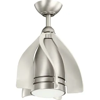 Licht-Erlebnisse Erin 38 cm Deckenventilator Beige
