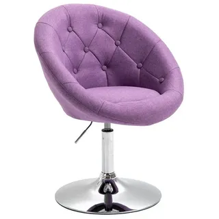 SVITA Chesterfield-Sessel HAVANNA, Retro-Design,Tellerfuß,stufenlos höhenverstellbar lila