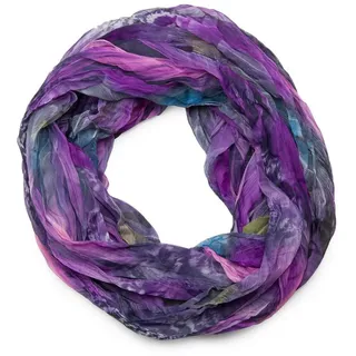 Stylebreaker Loop mit Feder Muster in Violett | Gr.: onesize