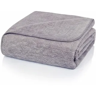 Glart U2GM Kuscheldecke 150 x 200 cm Grau-Meliert