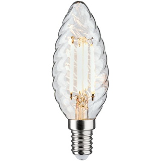 Paulmann 28707 LED Lampe Filament Kerze 4,7W Leuchtmittel dimmbar Klar 2700K Warmweiß E14