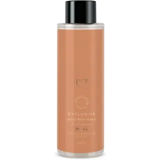ipuro Exclusive Raumduft Nachfüllflasche FÉVE Tonka 240ml mit erhöhtem Duftölanteil | Raumerfrischer Vanille & Tonkabohne, Rosen- & Sandelholznoten Duft | Nachfüller Diffuser | Lufterfrischer Refill