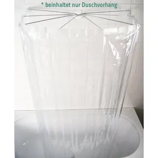 RIDDER Duschvorhang 210 x 170 cm transparent