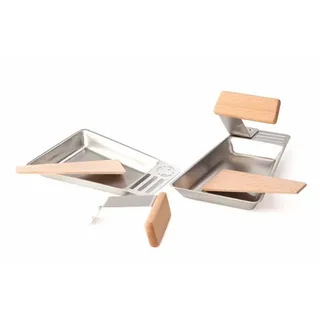 Home & Garden Grillpfanne 2 cm Edelstahl silber