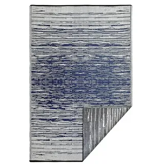 Outdoor-Teppich Brooklyn  (Blau/Weiß, 180 x 120 cm, 100 % Polypropylen)
