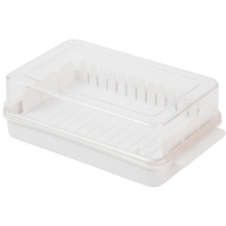 SAHROO Schneiden Aufbewahrungsbox Butterdose Cutter mit Deckel Transparent KäSehobel Tablett BehäLter Haushalt KüChenwerkzeug 1