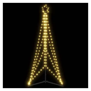 vidaXL LED Weihnachtsbaum Warmweiß 182 cm