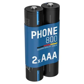 Ansmann Telefon Akku AAA 800mAh 1,2V, 2 Stück, DECT