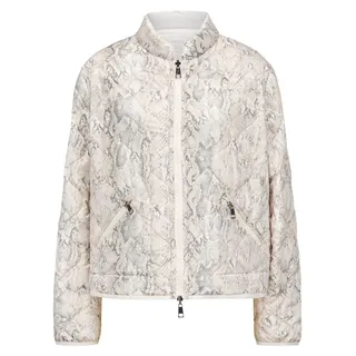 Milestone MSGia Wendejacke gesteppt mit 80g Wattierung, Animal Print und 2-Wege-Reißverschluss - Weiß - 40