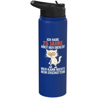 25 Jähriges Firmenjubiläum Dienstjubiläum 25 Arbeit Jubiläum Stainless Steel Insulated Water Bottle