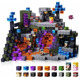 GraceDuck Magnetische Bausteine Bauen Deine Magnetische Welt Rettung der Prinzessin Edition Magnetic Blocks 150PCS Montessori Spielzeug ab 5 6 7 8 9 Jahre Geschenk für Kinder Jungen und Mädchen