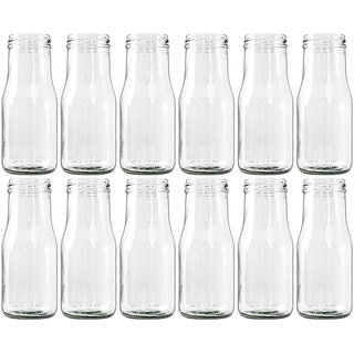 Glasfläschchen im Landhausstil Flasche Vase Tischvasen Glasflaschen Dekoflaschen Väschen Vasen Glasvasen (12)