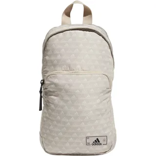 adidas Essentials 2 Sling Crossbody Bag, BOS Mini Monogram Wonder Beige/Black, One Size