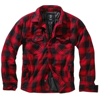 Brandit Textil Lumberjacket rot/schwarz M