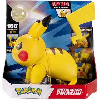 Jazwares GmbH Pokémon Battle Action Pikachu Figur 30 cm