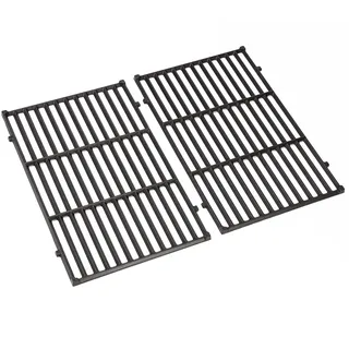 Denmay 7524 49,5 x 32,8cm Gusseisen Grillrost für Weber Genesis E-310/ E-320/ E-330, S-310/ S-320/ S-330, EP-310/ EP-320/ EP-330 (2007-2016), Grillrost Ersetzt für Enders Monroe 3 Gasgrill, 2 Stücke