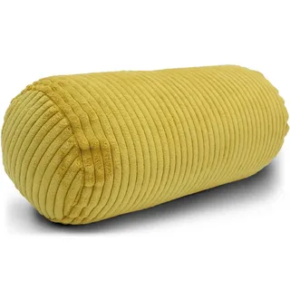 Amilian Nackenrolle 40 x 15 cm Gelb
