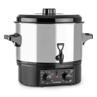 Klarstein Biggie Small Einkochvollautomat Einkochtopf 16 Liter 2000 W Edelstahl