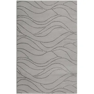 Teppich ESPRIT "Selena", grau, B:200cm H:12mm L:290cm, Polypropylen, Teppiche, Teppich, Kurzflorteppich, gewebt, Punkte, modern, abstrakt, trendig, wellig