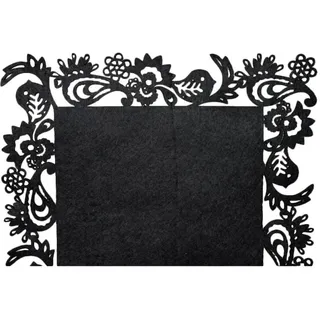 Schwarzer Filz-tischläufer 30 X 118 Cm
