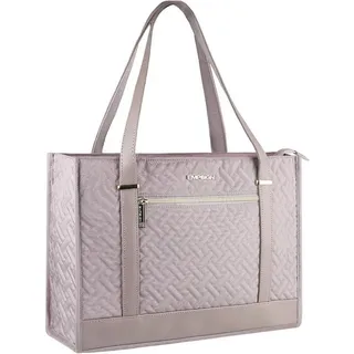 LuxusKollektion Laptoptasche Laptoptasche Damen 15,6 Zoll Aktentasche Leichte Tote Bag Business rosa