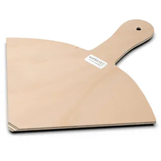 AUPROTEC Pizzaschaufel Holz Pizzaschieber Pizzabrett Birke geschliffen Modell Angie: Größe M 16 cm