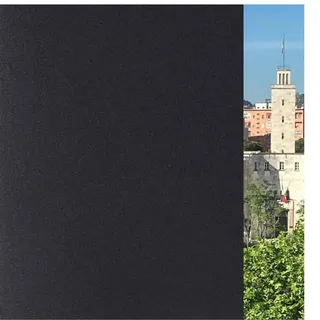 Verdunkelungsfolie aus Glas, große Größen (schwarz, 60 x 200 cm), Verdunkelungsfolie für Fenster, Sichtschutz, selbstklebend, ohne Kleber, UV-Schutz, ohne Rückstände, einfache Anwendung, statische