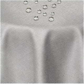 DecoHomeTextil Heimtextilmanufaktur Tischdecke Leinen Optik Tischdecke Tischtuch Abwaschbar Wasserabweisend grau Rund 180 cm