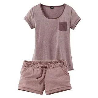 Arizona Shorty Pyjama-Shorts mauve-meliert 36/38