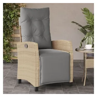 vidaXL Gartensessel 58,2 x 69,2 x 0 cm beige