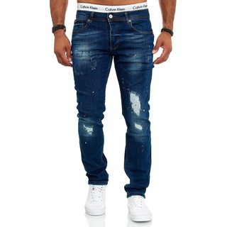 OneRedox Straight-Jeans J-700C (Jeanshose Designerjeans Bootcut, 1-tlg) Freizeit Business Casual blau 29