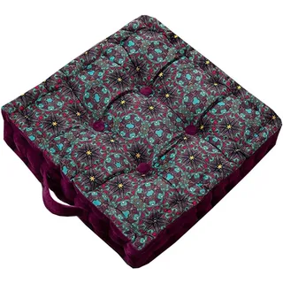 ILiemao Sitzkissen Garten bunt, sesselauflage Outdoor, sitzerhöhung Stuhl, stuhlkissen 40x40, bodenkissen Boho, sitzkissen Sessel senioren für stuhlerhöhung Erwachsene Auto gartenstuhl(C)