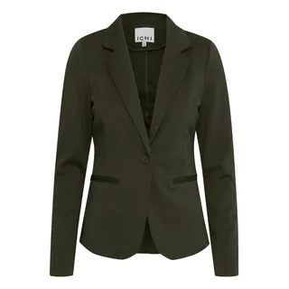 ICHI IHKATE BL Damen Blazer Kurzblazer Jacke EIN-Knopf-Blazer mit Stretch und Reverskragen - L