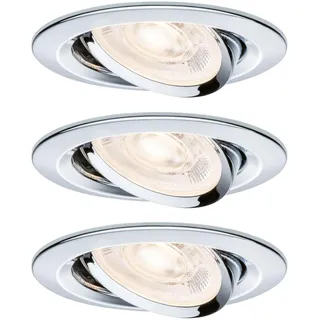 Paulmann Nova 3 Einbauleuchte rund Chrom