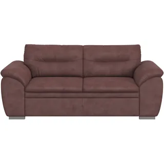 2,5-Sitzer COTTA "Leandra", braun, B:205cm H:88cm T:90cm, NaturLEDER: Bitte beachten Sie, dass Lederbezüge mehr Nähte aufweisen als Stoffbezüge.;Kunstleder Softlux;NaturLEDER (echtes Rindsleder) Die Rückseite bei Naturlederprodukten ist mit Spannstoff bezogen.;Luxus-Microfaser (100% Polyester), Sofas, Polstergarnitur, auch als Set erhältlich