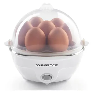 GOURMETmaxx Eierkocher 7 Eier + Eipicker Weiß